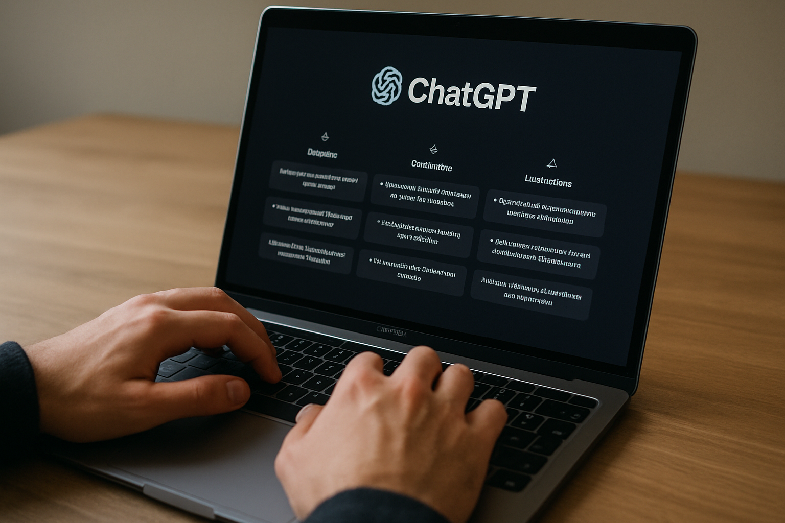 ChatGPT Design creative workspace overview